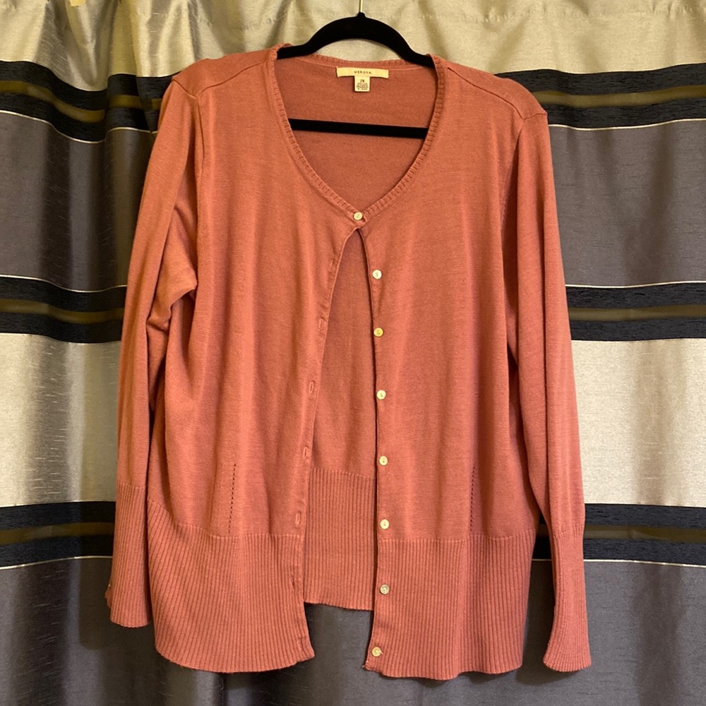 Merona 2xl pink cardigan